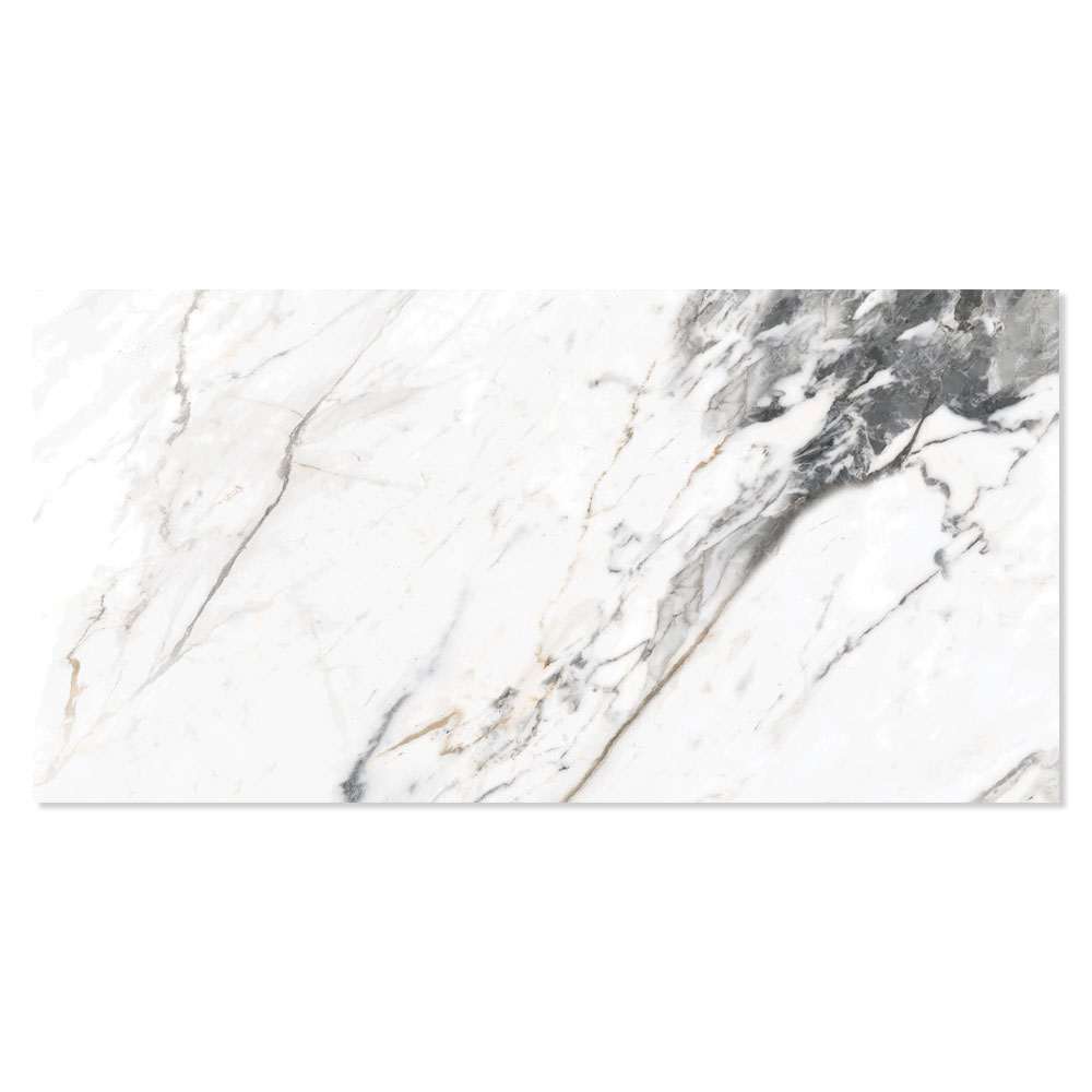 Marmor Klinker Arabescato Hvid Poleret 30x60 cm